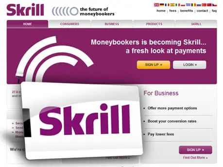 Skrill casino banking