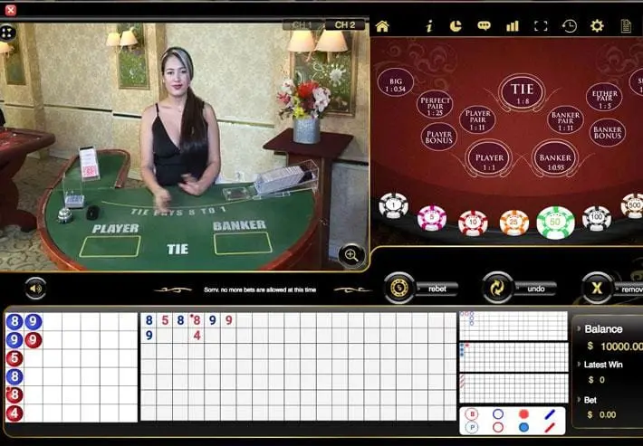 Vivo's live baccarat 