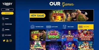 Yabby Casino Games