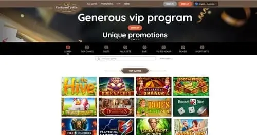 FortuneToWin Casino Games