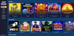 LuckyDreams Casino Games