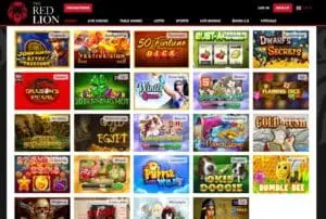 Red Lion Casino Games