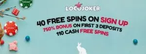 Loco Joker Welcome Bonus