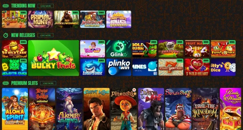 Winhalla  Casino Games