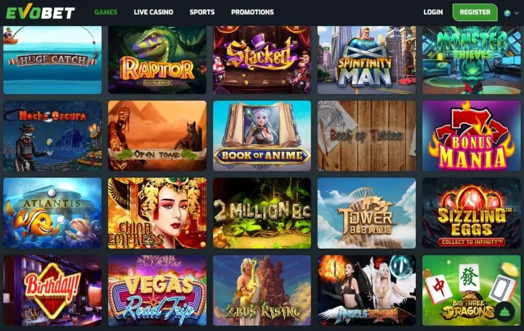 Evobet Casino Online Pokies