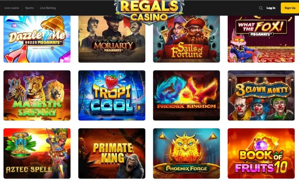 Regals Casino Online Games