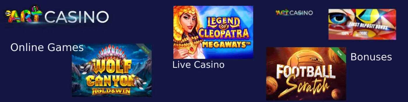 Art Casino Bonuses