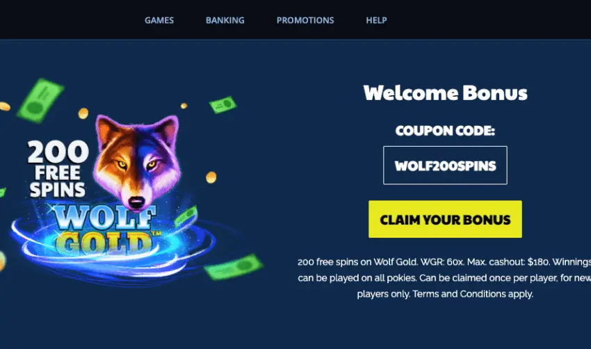 Ripper casino 200 free spins on wolf gold