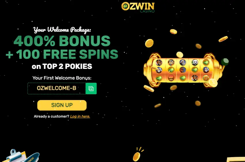 ozwin casino welcome bonus