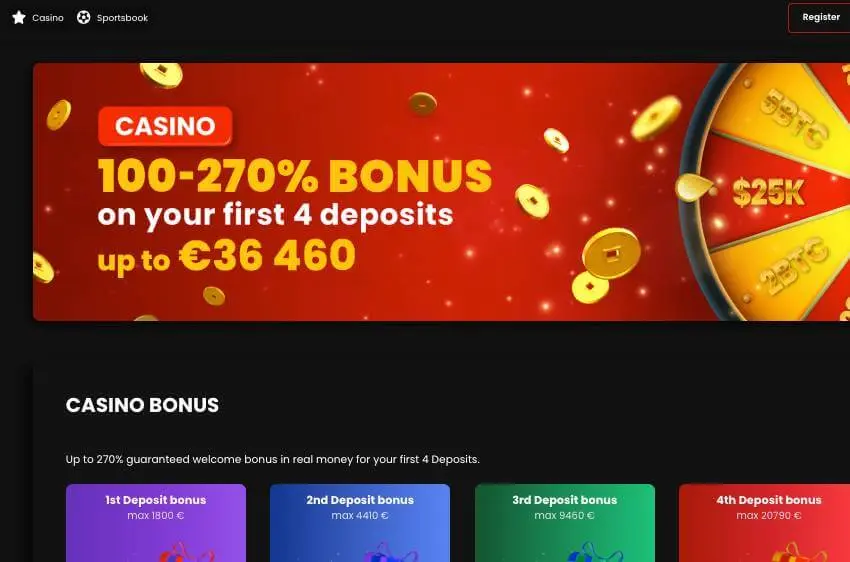 Chipstars welcome bonus