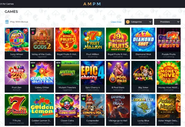 AMPM casino online pokies