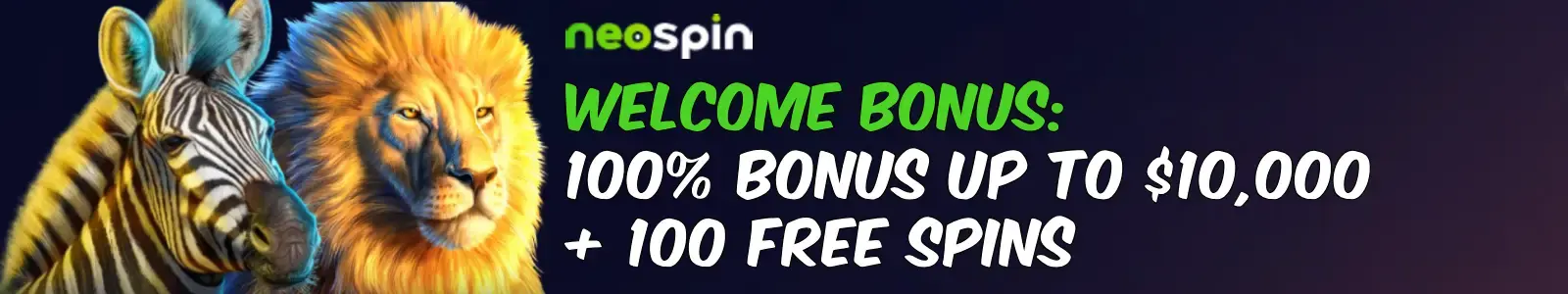 Neospin Casino welcome bonus
