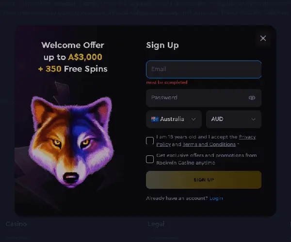 Rockwin casino login