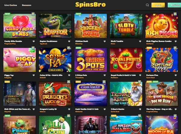 Spinsbro Casino online pokies