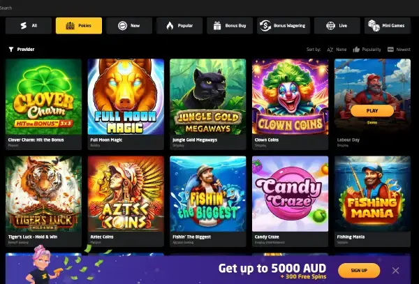 stay casino online pokies