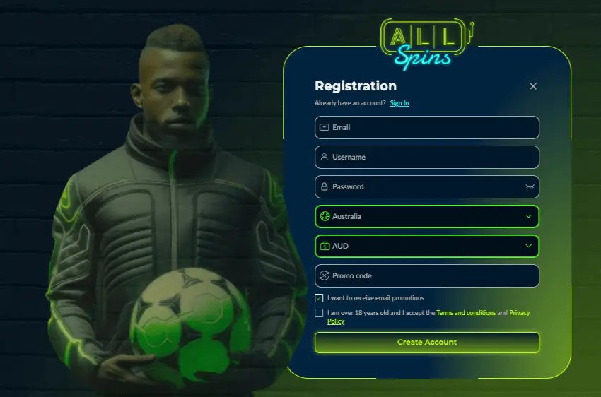 AllSpins casino login