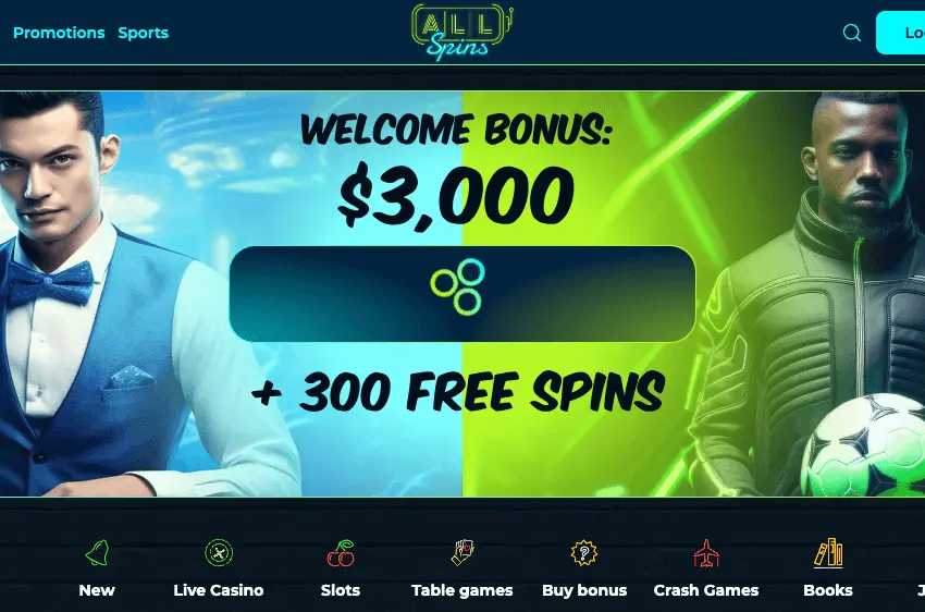 AllSpins Casino welcome bonus