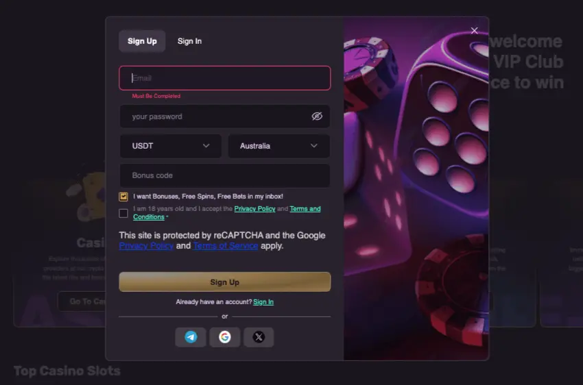 playbet.io casino login