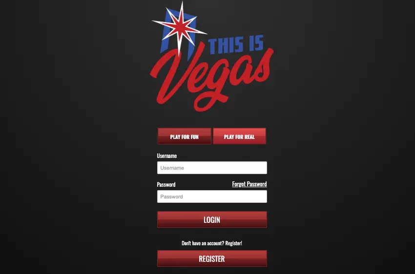 this is vegas casino login