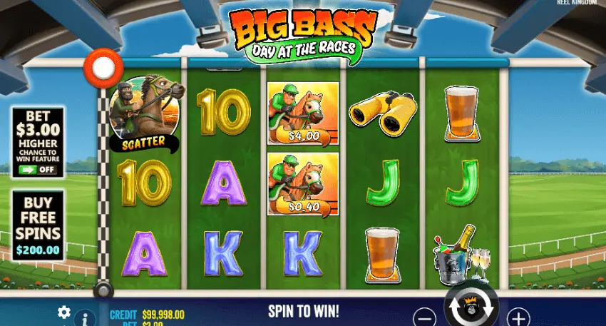 Big Bass Day at the Races at Australian online casinos 