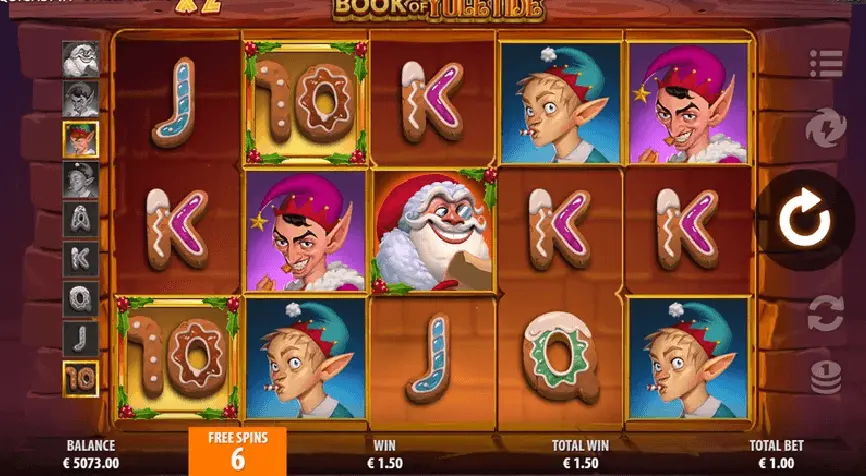 Book of Yuletide slot by Quickspin