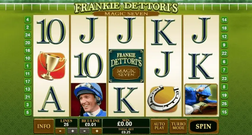 Frankie Detotori's magic seven at online casinos Australia