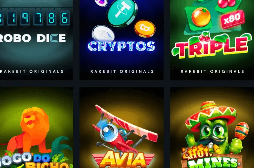 RakeBit Original casino games