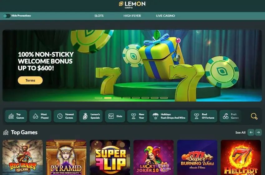 lemon casino welcome bonus