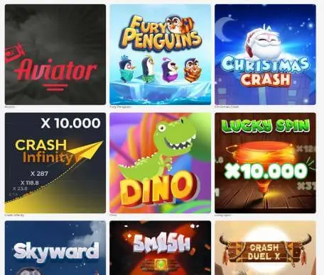 Merlin Casino crash games screenshot