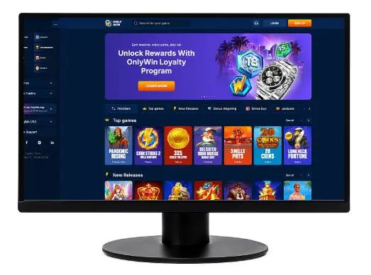 OnlyWin Casino desktop screenshot