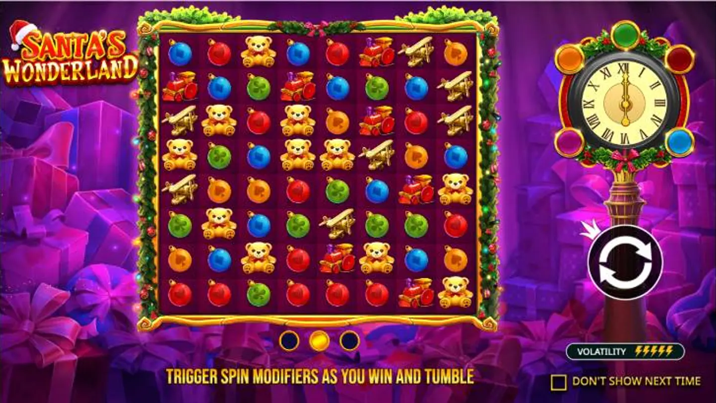 Santa's Wonderland Pokies background image