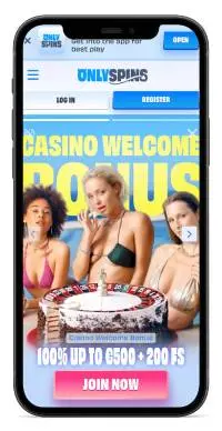 OnlySpins Casino mobile screenshot